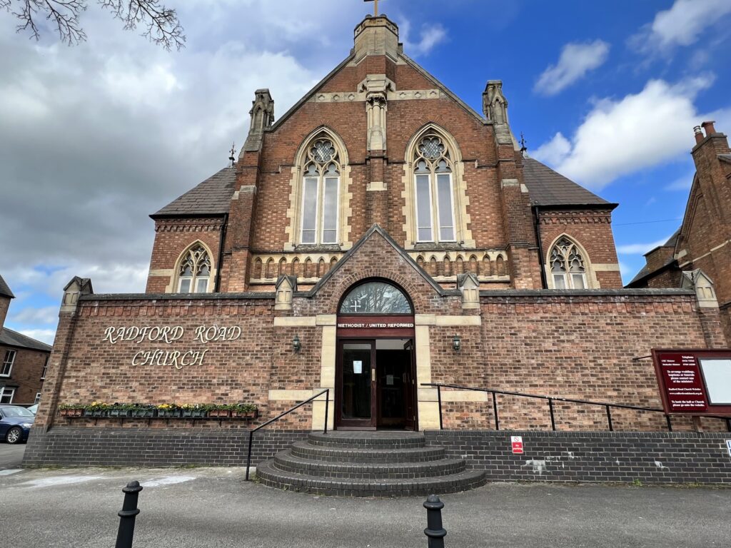 View of the front of the Church